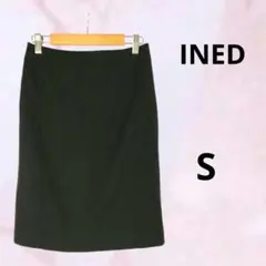 INED 黒のタイトスカート ひざ丈 S
