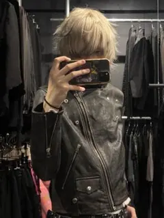 GOLDEN GOOSE レザーライダース ダブルのサムネイル