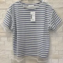 【新品未使用タグ付】Edit sheen チュール×ボーダーTシャツのサムネイル