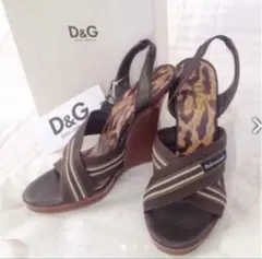 D＆G/DOLCE&GABBANAドルチェアンドガッバーナ ウェッジサンダルのサムネイル