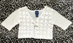 Baby Gap カーディガン　ボレロ 90サイズ　綿１００%　アイボリー