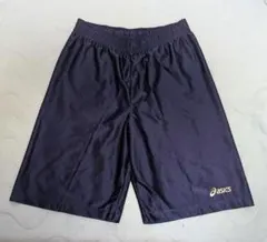 asics ネイビー バスケットボールパンツ
