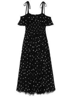 snidel スナイデル×ザローリングストーンズ♡ロングワンピース　総柄　フリル