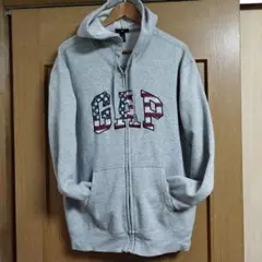 サ*ン様 GAP アメリカ国旗デザイン フルジップパーカー US XL old