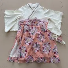 スウィートマミー　袴ロンパース　桃の節句　お食い初め　80㎝　髪飾りセット