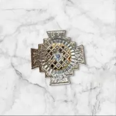 十字架モチーフ ネックレストップ ゴールド系 11g