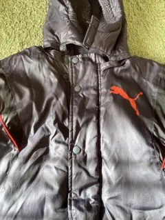 PUMA フード付きベンチコート 黒