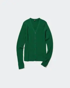 UNIQLO エクストラファインメリノリブショートカーディガン