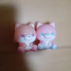 ネコのフィギュア 2体セット☆彡