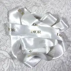 DIOR ホワイトゴールド ビックリボン 5×280cm