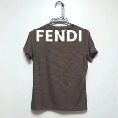 FENDI フェンディ Vネック カットソー ブラウンのサムネイル