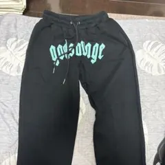 godsvouge ブラック ジョガーパンツ S