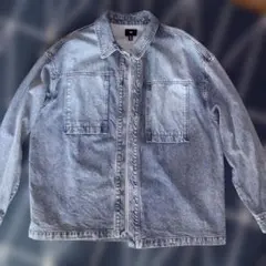 H&M ライトブルー デニムジャケット Lサイズ