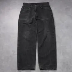 リーバイス550 Levis W34 ブラックデニム 黒 古着 18732