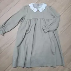 BEAMS mini チェック柄ワンピース 120