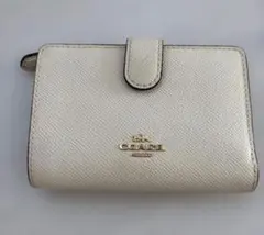 COACH 二つ折り財布 ホワイト