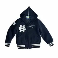 ヴィンテージ ウール フード付き スタジャン ネイビー 短丈 y2k ボンバー