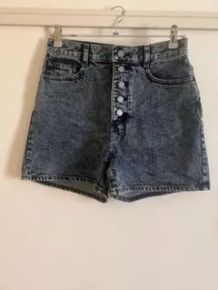 GU デニムハイウエストショートパンツ