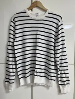 UNIQLO メンズコットンボーダーニット Mサイズ