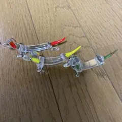 箸置き　犬　ガラス製