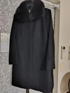 zelal ゼラール ライナーベスト付き 羊革ロングコート フォックスファー 元町ゼラール 着回し抜群で大活躍！ フェイクファーベスト付 はっ水