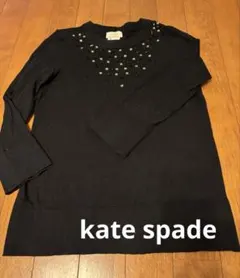 kate spade 黒 ビーズ装飾 長袖ニットのサムネイル