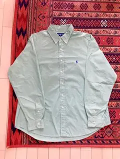 Ralph Lauren Custom Fit 長袖シャツ 緑 チェック