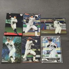 千葉ロッテマリーンズ 中村奨吾 プロ野球チップス epoch カード 6枚セット