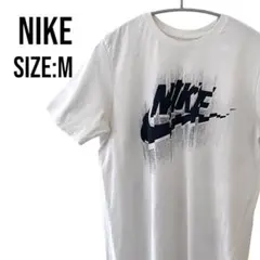 NIKE ナイキ　半袖Tシャツ　ビッグロゴ　グラフィックプリント ホワイト　M