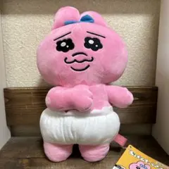 （新品未使用）おぱんちゅうさぎ 胸にポンポン当てる BIGぬいぐるみ