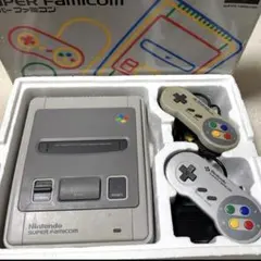 【箱付き】スーパーファミコン本体+コントローラー2個セット