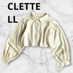 【極美品】クレット レース　長袖シャツ　カーディガン　ボレロ　大きいサイズ