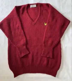Lyle & Scott カシミヤウール100% メンズVネック長袖ニットのサムネイル
