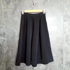 ✨GU✨ジーユー♡ガウチョパンツ♡スカンツ♡スカーチョ♡ブラック♡着回し抜群(S