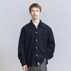 BEAUTY&YOUTH コーデュロイ キャンプカラーフォルムシャツ