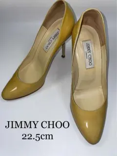 JIMMY CHOO 黄　エナメル　パンプス　ハイヒール　 22.5cm