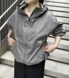 【THE NORTH FACE】コンパクトジャケット　グレー　Mサイズ