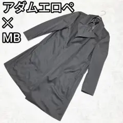 アダムエロぺ　ＭＢ　トレンチコート　黒ブラック　シンプル　ロングコート　ジュンのサムネイル