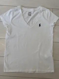 Polo Ralph Lauren ホワイト Vネック Tシャツ S