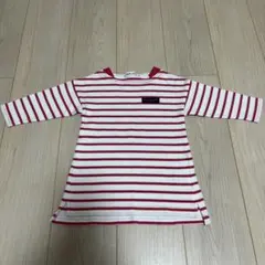 ベベ　ワンピース　ボーダー　90 綿100 ノイユエイムベベ