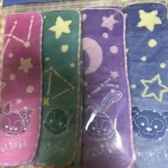 ダッフィー＆フレンズのサマーナイト・メロディーミニタオル4枚