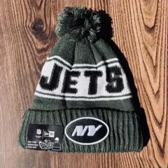 NFL ニューヨークジェッツ　ニット帽 ポンポン付き　ニューエラ