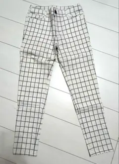 ＆byP&D チェック柄スリムフィットパンツ　サンエー・ビーディーのサムネイル