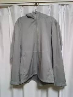 UNIQLO ユニクロ ブロックテックパーカー XL グレー 防水 防風 メンズ