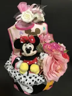 ミニーちゃんちゃんのオムツケーキ