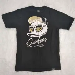 Quackens プリントTシャツ ブラック Mサイズ コットン100%