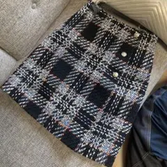 ツイード柄タイトスカート