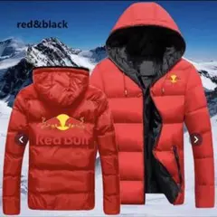 【専用】レッドブル　フルジップパーカー　ジャケット　レッド　ブラック　M