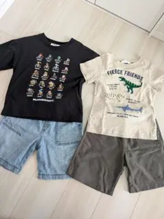 ユニクロ H&M 110 120 パンツ Tシャツ マリオカート
