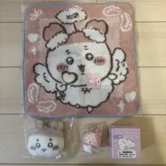 新品⭐︎ちいかわ エンジェル　古本屋カニちゃん　ハンカチ　シークレットマスコット
